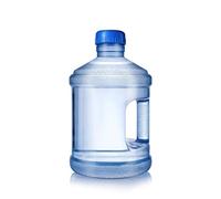 FAVOMOTO Botella de agua para PC del tanque de agua: botella de agua pura de 3 litros Botella de agua mineral cubo portátil con mango dispensador de agua espesado reutilizable pura botella de agua