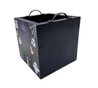Favor de fiesta escolar para reuniones familiares, hogar, Halloween, vacaciones, aula, cajas de caramelos de Halloween, cajas de caramelos cuadradas de madera, suministros favoritos para fiestas de