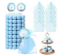 Favores de babyy shower: jabón perfumado ritualista con huella de bebé, 10 juegos de recuerdos hechos a mano | Favores de revelación de género para invitados Favor de fiesta Cumpleaños Boda o momentos