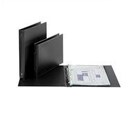 Favorit 100500162 - Archivador de PVC, Formato Interior, 35 x 50 cm, 4 Anillas, diámetro de 30 mm, Color Negro