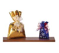 Favorit 50 sobres de regalo metalizados formato 35 x 50 cm, 4 fantasías navideñas