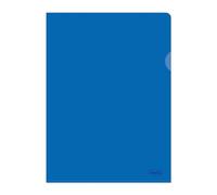 Favorit, Carpetas en L, 25 unidades, formato 22 x 30 cm con al menos un 30% de polietileno Bio Based, alto grosor de color azul