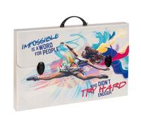 Favorit Maletín de polipropileno alveolar con impresión de alta resolución Danza, dimensiones 56,5 x 36,5 cm, lomo 5,5 cm, 2 cierres