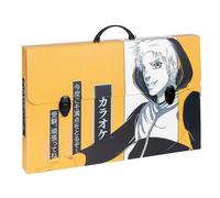 Favorit Maletín de polipropileno alveolar con impresión de alta resolución MANGA Yellow Man, dimensiones 56,5 x 36,5 cm, lomo 5 cm, 2 cierres