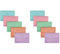 Favorit Sobres pastel A6 polipropileno mate 5 unidades (Paquete de 2)