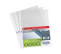 Favorit Buste Perforate, Lucide, Alto Spessore, 22 x 30 cm, 50 Pezzi, Trasparenti