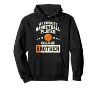 Favorite Basketball Player Brother Family Baller Boys Men Sudadera con Capucha, Unisex para Adultos, Negro, XXL
