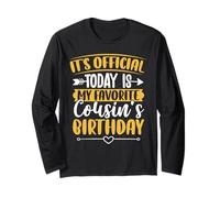 Favorite Cousin Birthday Celebration Family Saying Joke Manga Larga