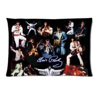 Favorite Pop Stars Elvis Presley - Juego de ropa de cama rectangular con cremallera (45,7 x 45,7 cm)