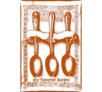 Favorite Recipes: 6x9 Sectioned and Lined Red Spoon themed softcover journal to write your own popular and cherished family recipes