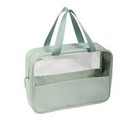 FAVORTALK Neceser de viaje con cremallera, bolsa de transporte transparente impermeable para maquillaje, varios tamaños para hombres, mujeres y niños, Xsb13515, 30 X 10 X 21 cm / 11.81 x 3.94 x 8.27
