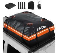 Favoto Baúl de Techo Plegable 566L, Bolsa de Techo Impermeable con Alfombrilla Antideslizante, Gancho para Puerta, Correas de Refuerzo para Coches, todoterrenos con/sin portaequipajes de Viaje, Color