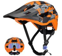 Favoto Casco de Bicicleta de montaña, Unisex, Naranja, Large: 59-61CM / 23.2''-24''