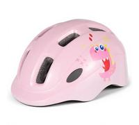 Favoto Casco Infantil - Apto para Niños y Niñas, Ajustable (48-52 cm), para Bicicleta, Skateboard, Patinete y Patines, Ligero y Transpirable, 3-8 Años, Diseño Monstruo Rosa
