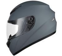 Favoto Casco Integral para Moto, Casco de Motocicleta Transpirable para Mujer Hombre Adultos, Protección de Seguridad, Certificado ECE, 57-58cm Gris