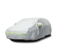 Favoto Cubierta de Coche Impermeable Transpirable - Algodón con Cremallera para Hatchback Anti-UV Transpirable Resistente al Polvo Lluvia Rasguño Nieve Sol al Aire Libre 450x185x165cm