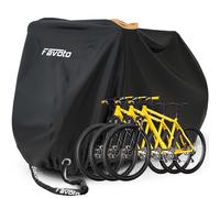 Favoto Funda Bicicleta Exterior Impermeable Anti Polvo para 2-3 Bicicletas