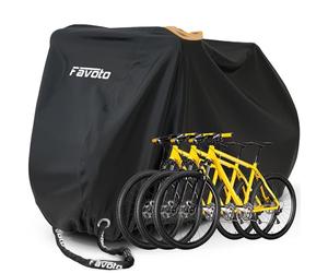 Favoto Funda Bicicleta Exterior Impermeable Anti Polvo para 2-3 Bicicletas