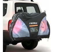 Favoto Funda Bicicleta Exterior Impermeable - Para Portabicicletas Trasero Ideal para Transporte y Viaje Cubierta Oxford 600D (Negro, 1 Bike)