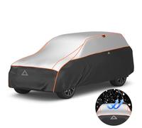 Favoto Funda Coche Antigranizo Impermeable - XPE Material Interior Antipolvo Antirrayaduras Antisolar Antinieve Transpirable Apto para Coches con Bandas Reflectantes de 480-505 cm