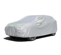 Favoto Funda Coche Exterior Impermeable Transpirable Compatibles con Audi A1 Sportback Peugeot 208 VW Polo Anti-UV Transpirable Resistente al Polvo Lluvia Rasguño Nieve al Aire Libre Plateado