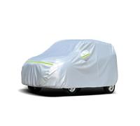 Favoto Funda Coche Exterior Impermeable Transpirable Compatibles con Fiat 500/Panda Citroën C1 Twingo Space Star Anti-UV Transpirable Resistente al Polvo Lluvia Rasguño Nieve al Aire Libre Plateado