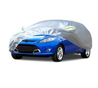 Favoto Funda Coche Exterior Impermeable - Transpirable Compatibles con Ford Fiesta(1989-2024) Algodón con Cremallera Anti-UV Transpirable Resistente al Polvo Lluvia Rasguño Nieve Sol al Aire Libre