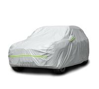 Favoto Funda de Coche Exterior Impermeable Transpirable Compatibles con Audi Q2/Q3 BMW X1/X2 Volvo XC40 Anti-UV Transpirable Resistente al Polvo Lluvia Rasguño Nieve al Aire Libre Plateado