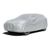 Favoto Funda de Coche Exterior Impermeable Transpirable Compatibles con Audi Q3 BMW X1/X2 Mazda CX-3 Toyota RAV4 Anti-UV Transpirable Resistente al Polvo Lluvia Rasguño Nieve al Aire Libre Plateado
