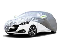 Favoto Funda de Coche Exterior Impermeable - Transpirable Compatibles conPeugeot 208(2012-2024) Anti-UV Transpirable Resistente al Polvo Lluvia Rasguño Nieve al Aire Libre Plateado