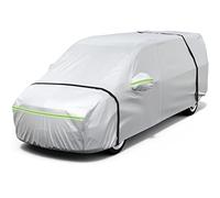 Favoto Funda de Garaje para Coche, Impermeable, Resistente al Polvo, Resistente a los arañazos, para Invierno y Verano, con Cremallera y reflectores para MPV 495-535 cm