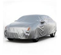 Favoto Funda Impermeable para Coche 210D Oxford - Cubre Coche para Exterior con Protección Solar y UV, Material Transpirable, Cremallera y Tiras Reflectantes para Sedán (470-495 cm)