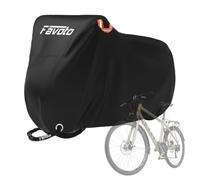 Favoto Funda para Bici Exterior Impermeable Anti UV para 1-2 Bicicletas | Cubierta de Tela Oxford Antidesgarro contra Lluvia, Sol, Polvo y Viento para Bicicleta de Montaña, Carretera y Eléctrica