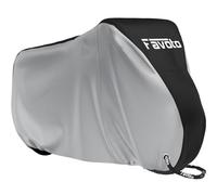Favoto Funda para Bicicleta Exterior, 210D Oxford Cubierta Protector Impermeable al Aire Libre contra Lluvia UV Polvo Nieve para Bicicleta Montaña Carretera, 200x70x110cm Negro+Plata