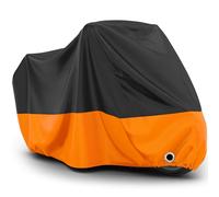 Favoto Funda para Moto Cubierta de Moto Oxford Impermeable Protectora a Prueba de Sol Lluvia Polvo Viento Nieve Excremento de Pájaro al Aire Libre, 245x105x125cm Naranja