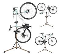 Favoto Soporte de Reparación para Bicicletas, Montaje con Liberación Rápida y Estante de Herramientas, Soporte Ajustable y Plegable para Bicicletas Eléctricas de hasta 27 kg