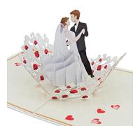 Favour Pop Up® - Tarjeta de felicitación 3D con decoración dorada para felicitaciones personales XP128