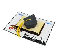 Favour Pop Up - Tarjeta de felicitación 3D para aprobar el examen. El cupón o el regalo de dinero se pueden insertar perfectamente. TC007