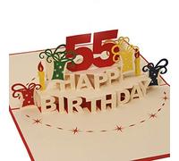 Favour Pop Up® Tarjeta de felicitación 3D para cumpleaños Diseño filigrana Kirigami Arte corte papel regalo cumpleaños original