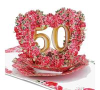 Favour Pop Up® - Una romántica tarjeta de felicitación 3D para el 25º aniversario de boda, también para vales de bodas doradas. XP924