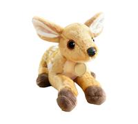 Fawn Plush - 6.3 Inches Lying Down Huggable Plush Dolls, 6.3 Inches Stuffed Animal Soft Toy | Cuddly Velvet Deer Toy, Collectible Forest Creature For Boys, Girls, Nursery, Bedroom