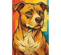 Fawn Staffie Notebook: Cartoon Journal, Diary, Writing Pad: A loyal gift for Kids, Dog Lovers, Staffie Fans, Animal Enthusiasts, Family, Friends, Loved Ones & Creative Spirits