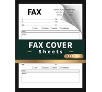 Fax Cover Sheets: Message Tracker for HR, Small Business, Payroll, Accounting, Medical Centers | 2 X 60 Fax, 120 Single-Sided Pages