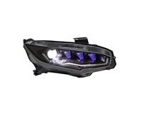 faxiulan Conjunto Faros Delanteros Coche 1 Par De Conjuntos Faros Delanteros Para Automóvil Para Civic 2016-2022 LED Que Fluyen Agua Parpadeo Cabeza Lámpara DRL