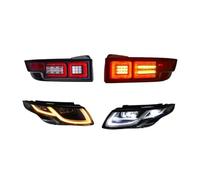 faxiulan Conjunto Faros Delanteros Coche Para Rover Para Evoque L538 12-18 Faros De Coche + Traseros Led Accesorios Actualización Conjunto Luces DRL