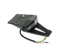 faxiulan Piloto Trasero Moto 3 luces traseras de freno para guardabarros motocicleta, matrícula para motocross - A38G