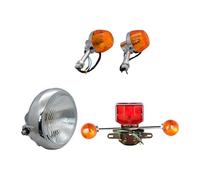 faxiulan Piloto Trasero Moto Faro trasero motocicleta para Sundiro para Wuyang para para Dayang para Dayun CM125 CM250 SDH125 V-MAN 125 cc-600 cc luces de freno delanteras