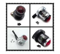 faxiulan Piloto Trasero Moto Piezas de motocicleta con tapa y luz trasera negra integrada para Bobber para Chopper para Cruiser Street Bike