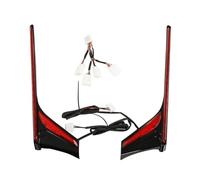 faxiulan Piloto Trasero Moto Tiras verticales para guardabarros trasero de motocicleta, luz LED para alforja y maletero para Go&ldWing GL1800 GL 1800 2012-2017