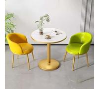 FAXJRU 60CM Mesa Redonda Comedor con 2 Sillas, Mesa De Moderna para Sala De Estar, Decoración De Balcón Pequeña(B)